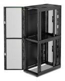 APC NetShelter SX, serverrackbehuizing, colocatie, 2 x 20U, 600W x 1070D mm, met zijkanten, zwart