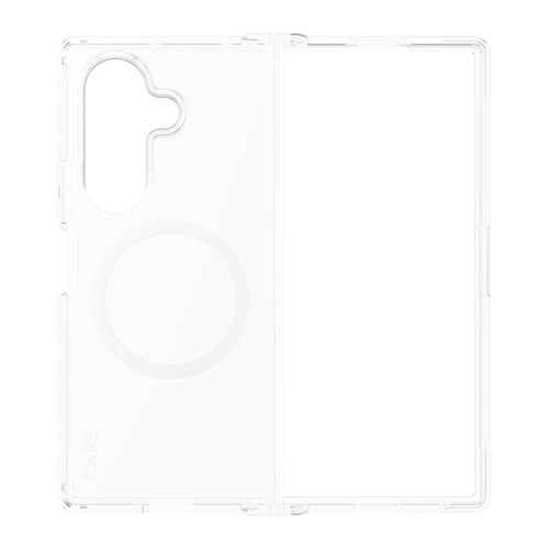 PanzerGlass CARE™ by ® Urban Combat Case Transparent w. White Qi Samsung Galaxy Fold8 Ultra | Fold7 mobiele telefoon behuizingen Hoes Transparant