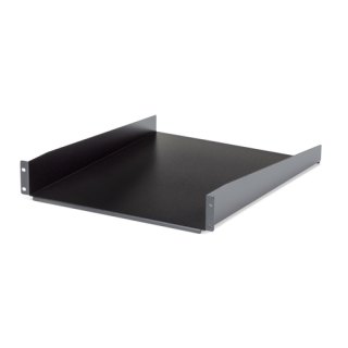 StarTech.com 2U Server Rack Schap - Universele Rack Mount Cantilever Shelf voor 19" Netwerk Kast & Apparatuur - Heavy Duty Staal - Capaciteit 23kg - Diepte 55cm (22”) - Zwart