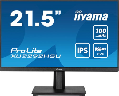 iiyama ProLite XU2292HSU-B6 computer monitor 54,6 cm (21.5") 1920 x 1080 Pixels Full HD LED Zwart