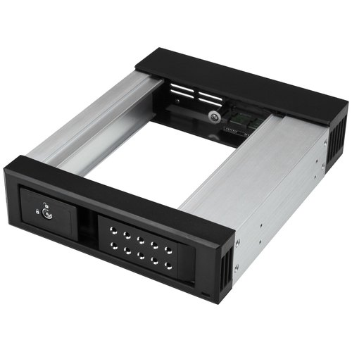 StarTech.com 5.25" naar 3.5" Harde Schijf Hot Swap Bay - Zonder tray - Voor 3.5" SATA/SAS schijven - Aluminium - SAS/ SATA Backplane