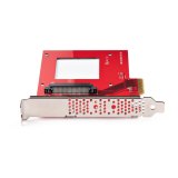 StarTech.com U.3 naar PCIe Adapter Kaart, PCIe 4.0 x4 Adapter voor 2.5" U.3 NVMe SSDs, SFF-TA-1001 PCI Express Uitbreidingskaart voor Desktops/Servers, TAA Compliant, OS Onafhankelijk