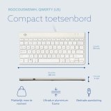 R-Go Tools Ergonomisch toetsenbord R-Go Compact Break, compact toetsenbord met pauzesoftware, QWERTY (US), bedraad, wit
