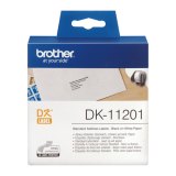 Brother DK-11201 labelprinter-tape Zwart op wit