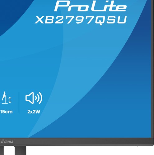 iiyama ProLite XB2797QSU-B1 computer monitor 68,6 cm (27") 2560 x 1440 Pixels Quad HD LED Zwart