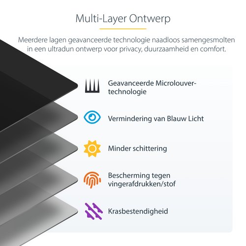 StarTech.com 4-Way 11-inch iPad Pro Privacy Filter, Portrait/Landscape Orientatie, Touch-Enabled, Anti-Glans Security Filter, +/- 30 Graden Kijkhoek, 51% Blauw Licht Vermindering