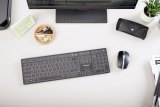 CHERRY KW 9100 SLIM toetsenbord Universeel RF-draadloos + Bluetooth AZERTY Frans Zwart