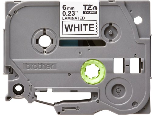 Brother TZe-211 labelprinter-tape Zwart op wit