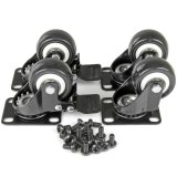 StarTech.com 2-Post 42U Mobiel Open Frame Server Rack, 19in Patchkast met Wielen en 2 Stijlen, Open Serverkast voor AV/Data/Media/IT/Netwerk Apparatuur, Computer Rack voor Thuis/Kantoor - Inclusief Wieltjes