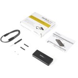 StarTech.com M.2 NVMe PCIe SSD Behuizing met USB-C 10Gbps - Rugged Aluminum M.2 PCIe M-Key Behuizing - IP67 Rated - 1GB/s R/W - Breedte 2230/2242/2260/2280 - TB3 Compatibel - Mac/PC