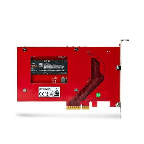 StarTech.com M.2 naar U.3 Adapter voor M.2 NVMe SSDs, PCIe M.2 Schijf naar 2.5inch U.3 (SFF-TA-1001) Host Adapter/Converter, TAA Compliant, 2.5" Drive Form Factor