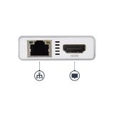 StarTech.com USB-C Multiport Adapter, USB-C Travel Dock met 4K HDMI, 60W Power Delivery Passthrough, GbE, 2pt USB-A 3.0 Hub, USB Type-C Mini Laptop Docking Station, Wit