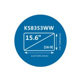 Kensington MagPro-privacyschermfilter met magneetstrip voor laptops van 15,6" (16:9)