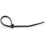 StarTech.com 15 cm Zwarte Kabelbinders 3 mm Breed, 39 mm Bundeldiameter, 18 kg Treksterkte Zelfsluitende Snelbinders uit Nylon met Gebogen Punt, 94V-2/UL Listed, 1000 stuks