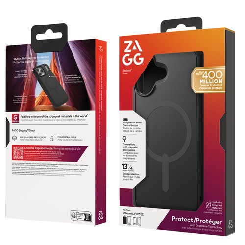 ZAGG Sedona Snap mobiele telefoon behuizingen 16 cm (6.3") Hoes Zwart