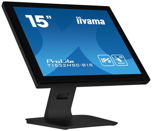 iiyama ProLite T1532MSC-B1S computer monitor 38,1 cm (15") 1024 x 768 Pixels XGA LCD Touchscreen Zwart