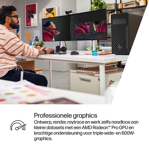 HP Z2 Tower G1i Wolf Pro Security Edition Intel Core Ultra 7 265K 64 GB DDR5-SDRAM 1 TB SSD Windows 11 Pro Workstation AI Workstation, AI PC Zwart