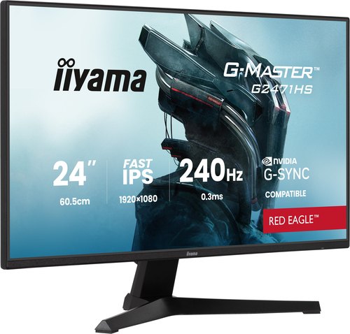 iiyama G-MASTER G2471HS-B1 computer monitor 60,5 cm (23.8") 1920 x 1080 Pixels Full HD Zwart