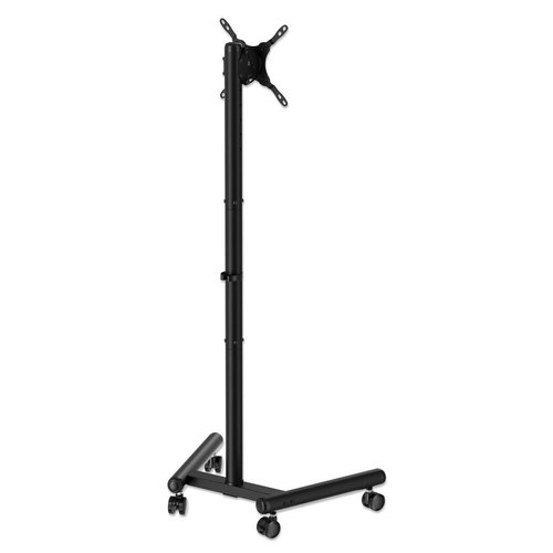 Manhattan Trolley voor TV’s en monitoren, voor schermen 13"–42", VESA-compatibiliteit: van 75x75 tot 200x200 mm (controleer de afmetingen van de vier montagegaten aan de achterzijde), max 20 kg, 6 hoogten, beugel