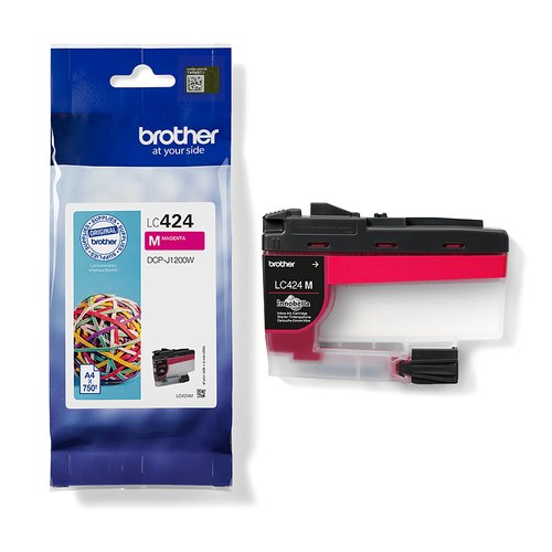 Brother LC-424M inktcartridge 1 stuk(s) Origineel Magenta