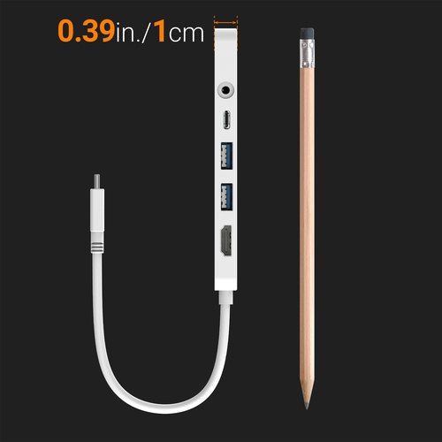 j5create JCD373-N USB-C® Lichtgewicht Multi Adapter