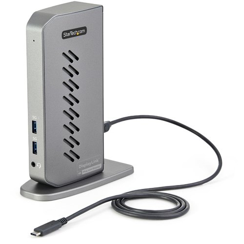 StarTech.com USB-C USB-A Dock - Hybride Universeel USB 3.0 Docking Station voor USB-C of USB-A Laptop - Dual Monitor 4K 60Hz HDMI/DisplayPort - 6x USB-A, GbE - USB 5Gbps - Windows/Mac