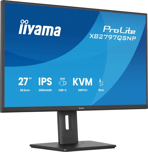 iiyama ProLite XB2797QSNP-B1 computer monitor 68,6 cm (27") 2560 x 1440 Pixels Quad HD LCD Zwart