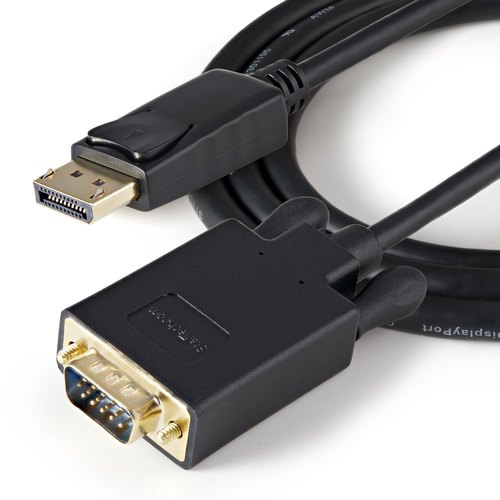 StarTech.com 91 cm lange DisplayPort-naar-VGA-adapterconverterkabel DP naar VGA 1920x1200 zwart