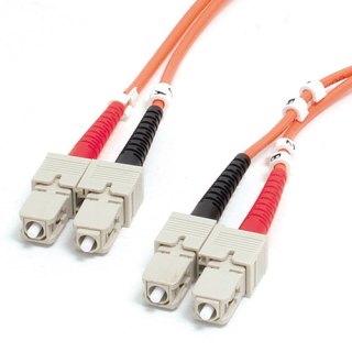 StarTech.com 1m SC naar SC OM1 Multimode Glasvezelkabel, Duplex 62,5/125µm, 10G Netwerken, LSZH Fiber Patchkabel