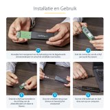 StarTech.com M.2 SSD Behuizing voor M.2 SATA SSDs - USB 3.0 (5Gbps) met UASP - Externe M.2 SSD Behuizing - Aluminum