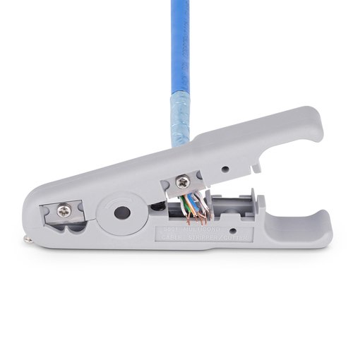 StarTech.com Kabelstripper en Kniptang, Professionele Striptang voor UTP/FTP/STP/Coax Kabels, Roterende kabelstriptang en Kabelschaar