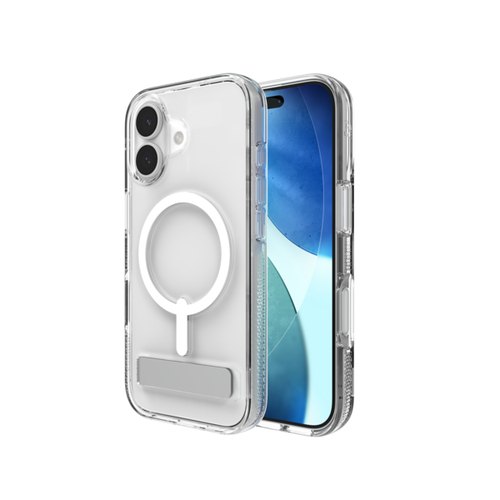 ZAGG Crystal Palace Snap Kickstand (Button Cover) mobiele telefoon behuizingen 16 cm (6.3") Hoes Transparant