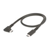 StarTech.com 50cm Haakse USB-C Kabel, Rugged, USB 3.2 Gen 2 (10 Gbps), USB C naar C Data transfer Kabel met Rechte Hoek, 4K 60Hz DP Alt Mode, 100W Power Delivery, USB Type-C Kabel