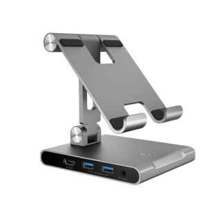 j5create JTS224-N Standaard onder meerdere hoeken: met dockingstation voor iPad Pro®