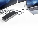 StarTech.com USB-C & USB-A Dock - Hybride Universeel Triple Monitor Laptop Docking Station DisplayPort & HDMI 4K 60Hz - 85W Power Delivery, 6x USB Hub, GbE, Audio - USB 3.1 Gen 2 10Gbps