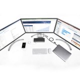 StarTech.com USB-C & USB-A Dock - Hybride Universeel Triple Monitor Laptop Docking Station DisplayPort & HDMI 4K 60Hz - 85W Power Delivery, 6x USB Hub, GbE, Audio - USB 3.1 Gen 2 10Gbps