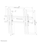 Neomounts WL35-350BL12 TV-beugel wand 24-55" - kantelbaar - vergrendelbaar - Easy Install