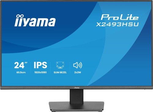 iiyama ProLite X2493HSU-B1 computer monitor 60,5 cm (23.8") 1920 x 1080 Pixels Full HD LED Zwart