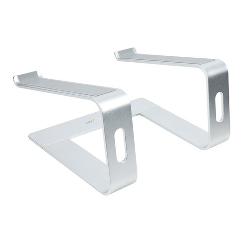 StarTech.com Laptop Standaard Bureau, Aluminum, Zilver, Max 5kg, Ergonomische Laptopstandaard, Draagbare Laptop Verhoger, Notebook Computer Stand voor Macbook Air/Pro, Dell XPS, Lenovo