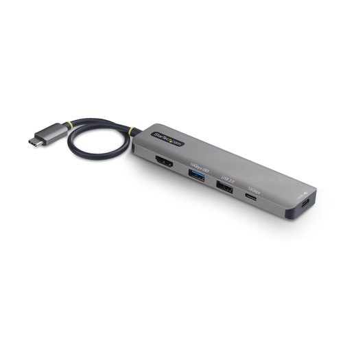 StarTech.com USB-C naar HDMI Multiport Adapter met 140W PD Charging, 4K 60Hz, USB 10Gbps Hub, 1x USB 2.0 Port, Type-C Mini Dock voor MacBook / Dell / ThinkPad / HP