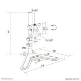 Neomounts DS45-600BL1 Monitorstandaard voor één scherm 10-32"
