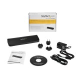 StarTech.com Dual Monitor USB 3.0 Laptop Docking Station met HDMI/DVI/VGA, 3x USB-A Hub, GbE, Audio, Universeel Type-A Dock voor Windows/macOS/ChromeOS, TAA Compliant