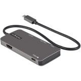 StarTech.com USB C Multiport Adapter - USB-C naar 4K HDMI, 100W Power Delivery Pass-through, SD/MicroSD Slot, 3-Port USB 3.0 Hub - USB Type-C Mini Dock - Lange (30cm) Kabel