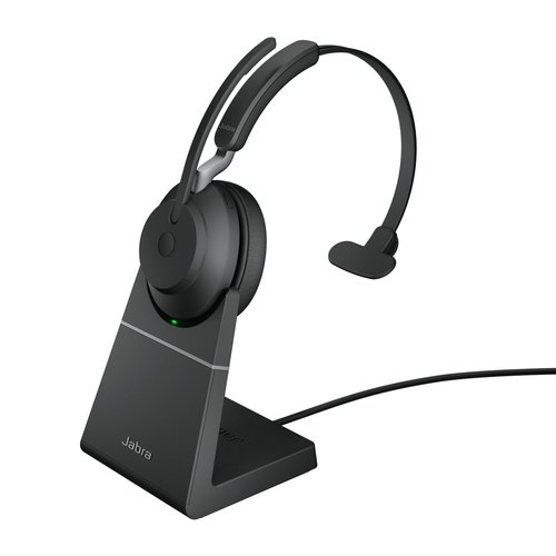 Jabra Evolve2 65 Headset Draadloos Hoofdband Kantoor/callcenter USB Type-A Bluetooth Oplaadhouder Zwart