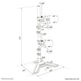 Neomounts DS45-600BL2V Monitorstandaard voor twee schermen 10-32"