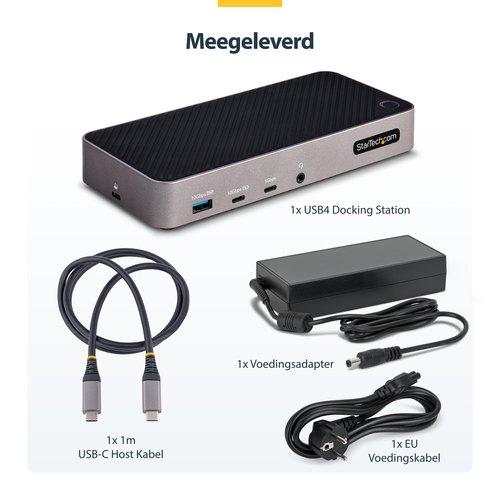 StarTech.com USB-C Triple Monitor Docking Station - HDMI/DP Triple 4k USB-C Dock - 5x USB Hub - GbE - 100W PD - Universeel Multi Monitor Docking Station - Thunderbolt 3/4 Compatibel