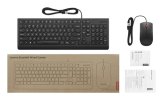 Lenovo 4X31R64403 toetsenbord Inclusief muis Thuis/Werk USB Belgisch, Frans Zwart