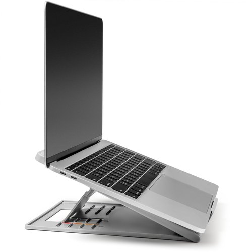 Kensington SmartFit Easy Riser Go verstelbare ergonomische laptopverhoger met koelfunctie tot 14” laptops