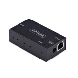 StarTech.com 1-Port Serieel naar Ethernet Adapter, 802.3af PoE, IP Serial Device Server voor Remote RS232 Apparatuur, Muur/DIN Rail Monteerbaar, RJ45 LAN naar DB9 Converter