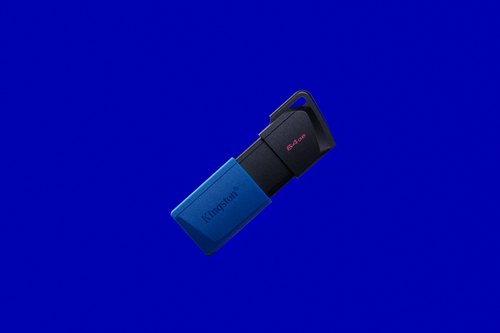 Kingston Technology DataTraveler Exodia M 64 GB, USB 3.2 Gen 1 (zwart + blauw)